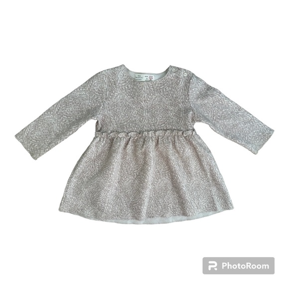 Zara BabyGirl Collection Holiday Long Sleeve Dress - Picture 1 of 7